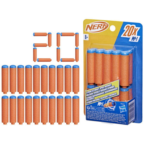 Recharge 20 fléchettes Nerf N Series N1