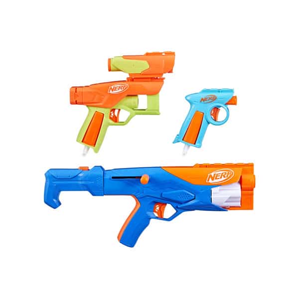 3 pistolets Nerf N Series Gear Up Pack