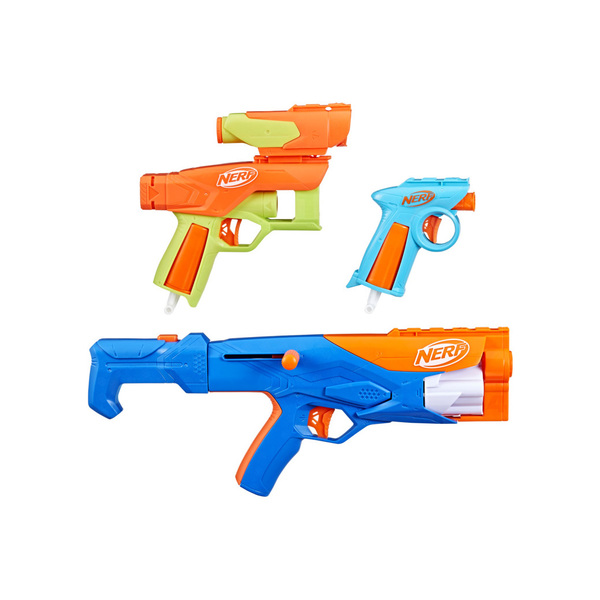 3 pistolets Nerf N Series Gear Up Pack