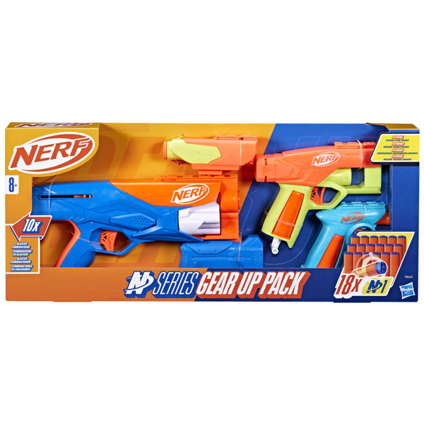 3 pistolets Nerf N Series Gear Up Pack