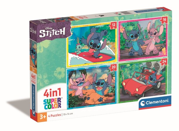 Coffret 4 puzzles Stitch