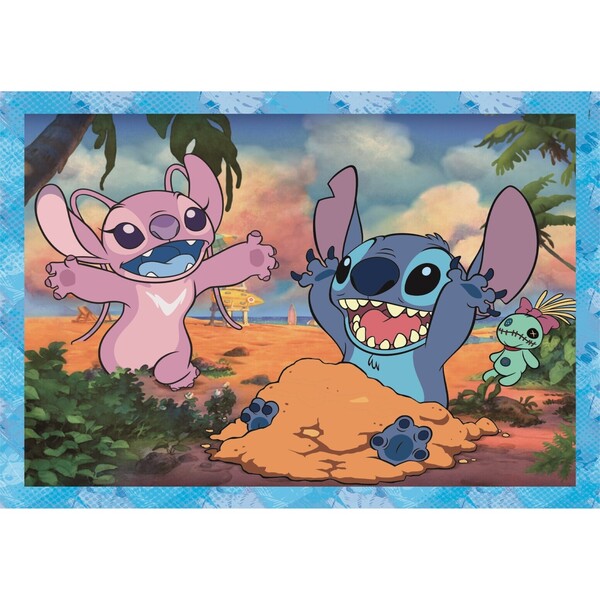 Coffret 4 puzzles Stitch