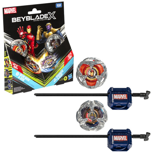 Beyblade X Pack 2 toupies Marvel