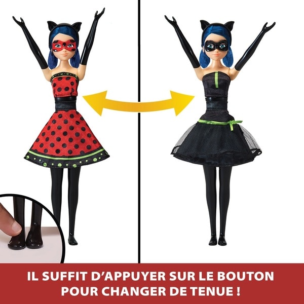 Poupée Ladybug transformation 26 cm - Miraculous