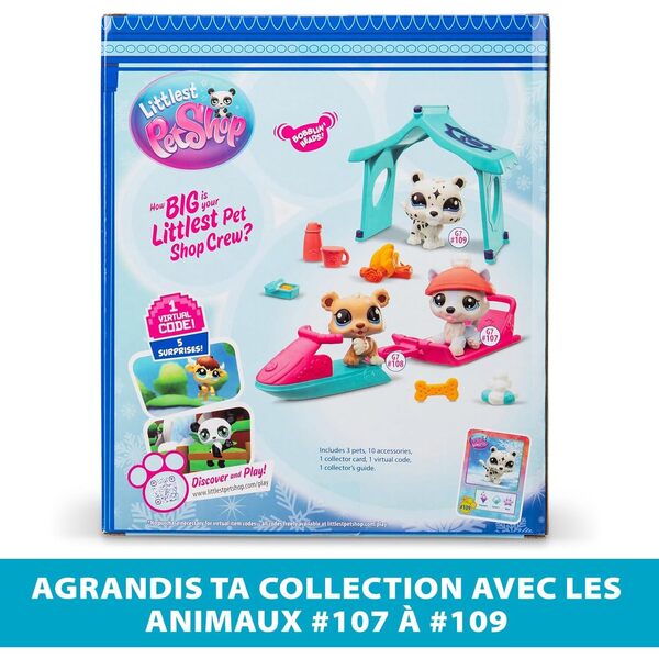 Littlest PetShop - Pack de 3 pets Neige