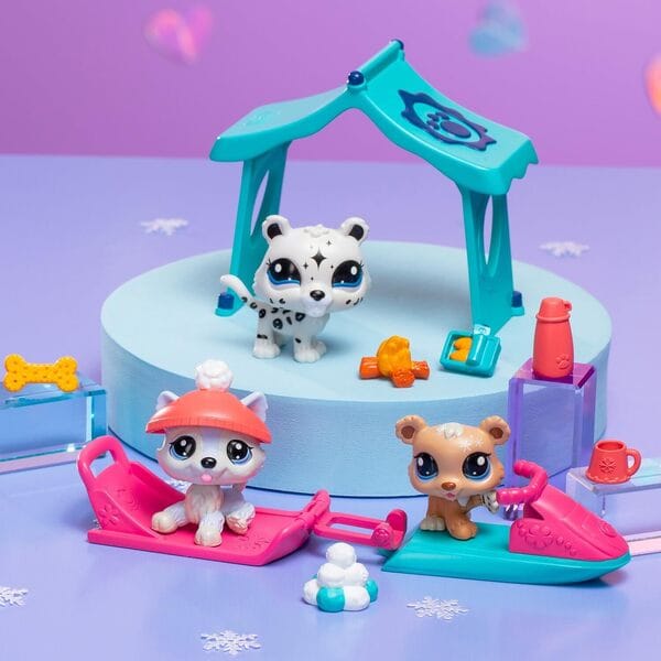 Littlest PetShop - Pack de 3 pets Neige