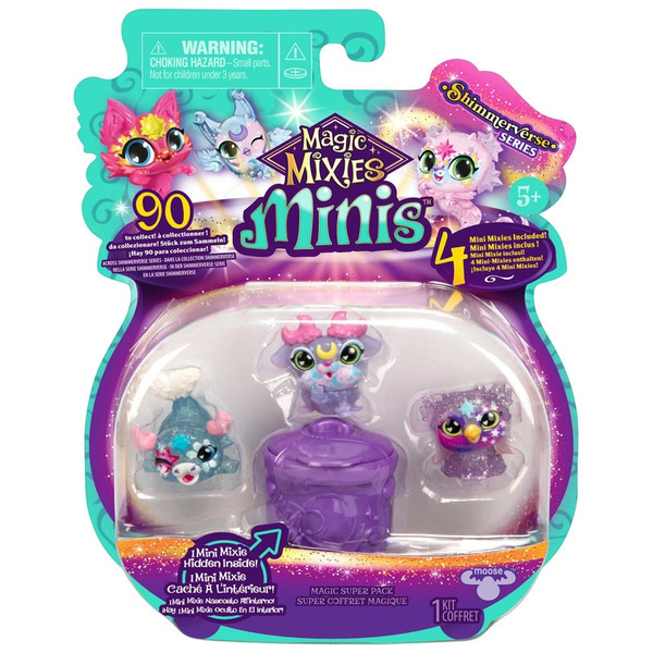 Pack de 4 mini figurines Magic Mixies (modèle aléatoire)