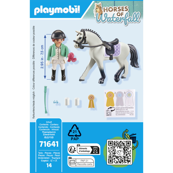 71641 - Playmobil Horses of Waterfall - Championne d équitation