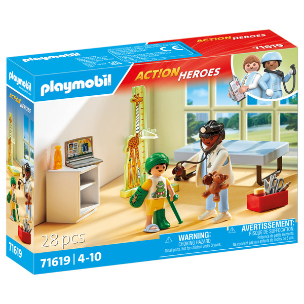 71619 - Playmobil Action Heroes - Pédiatre avec enfant