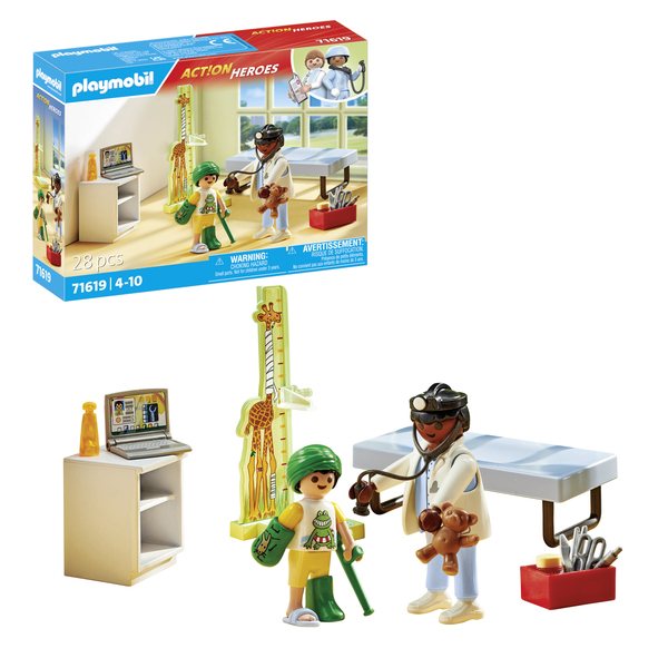 71619 - Playmobil Action Heroes - Pédiatre avec enfant