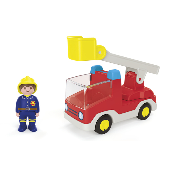 71683 - Playmobil Junior - Camion de pompier avec échelle pivotante