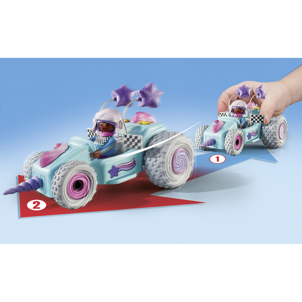 71635 - Playmobil Funstars - Jeune fille licorne et kart