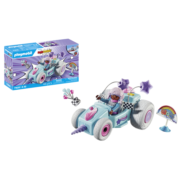 71635 - Playmobil Funstars - Jeune fille licorne et kart