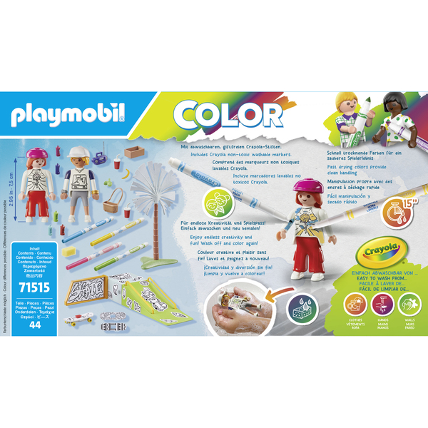 71515 - Playmobil Color - Skateurs avec rampe