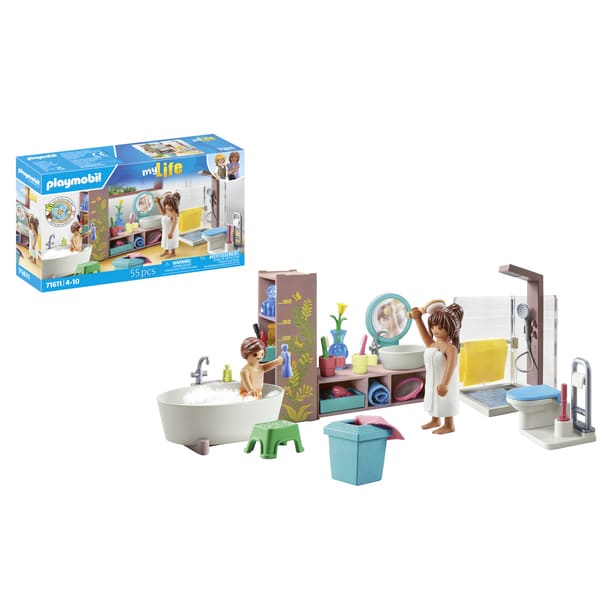 71611 - Playmobil My Life - Salle de bains avec douche et baignoire