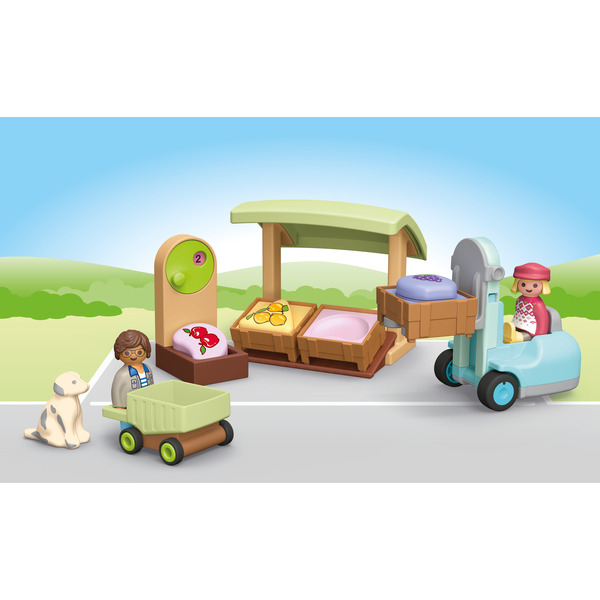 71691 - Playmobil Junior - Etal de fruits et légumes bio