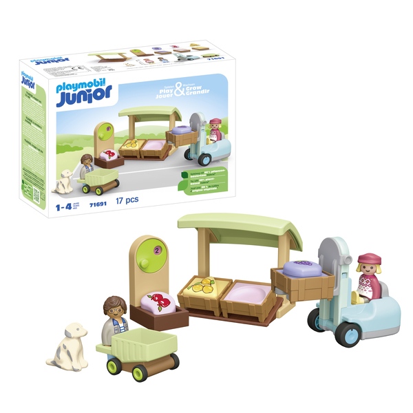 71691 - Playmobil Junior - Etal de fruits et légumes bio
