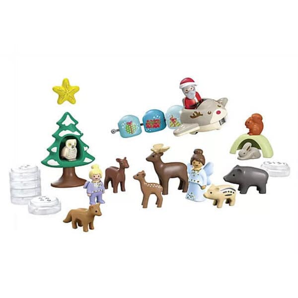 70297 - Playmobil Junior - Calendrier de l Avent Junior Père Noël et animaux de la forêt