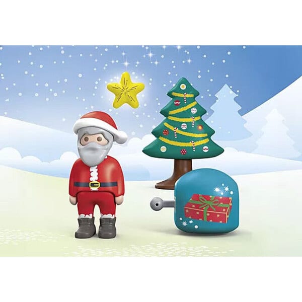 70297 - Playmobil Junior - Calendrier de l Avent Junior Père Noël et animaux de la forêt