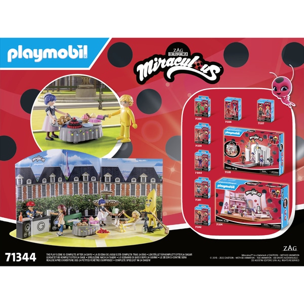 71344 - Playmobil Miraculous - Calendrier de l Avent Miraculous: Pique-nique à Paris