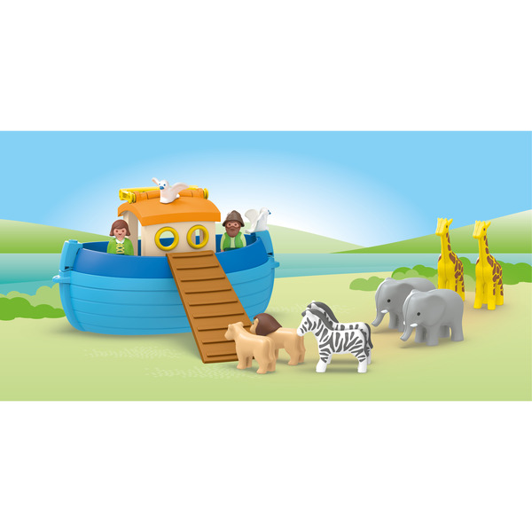 PLAYMOBIL 1.2.3. 6765 Arca Di Noè - Giocattolo Galleggiante Per Bambini 18+ Mesi