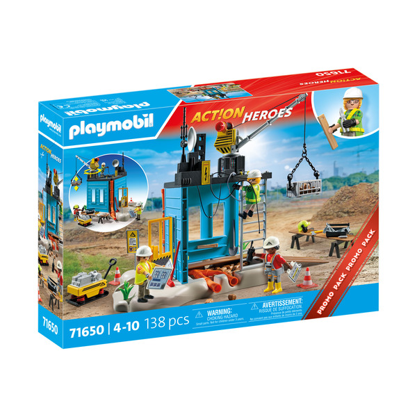 71650 - Playmobil Action Heroes - Ouvriers et chantier