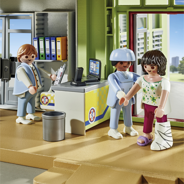 71615 - Playmobil Action Heroes - Hôpital aménagé avec toit végétal