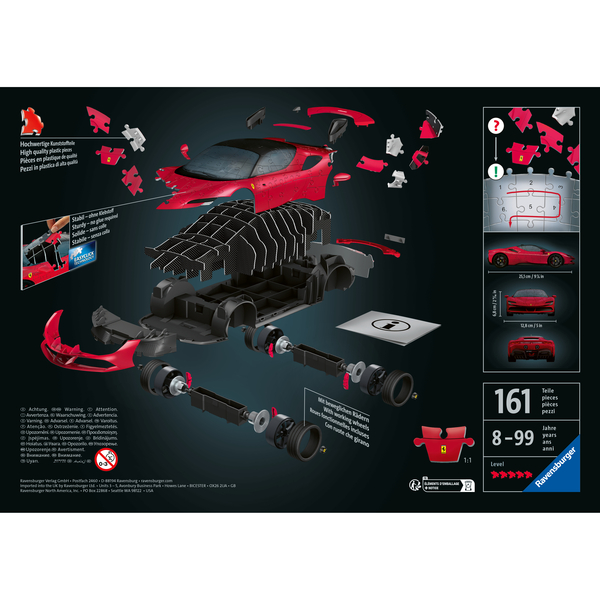 Puzzle 3D Ferrari SF90 Stradale 108 pièces