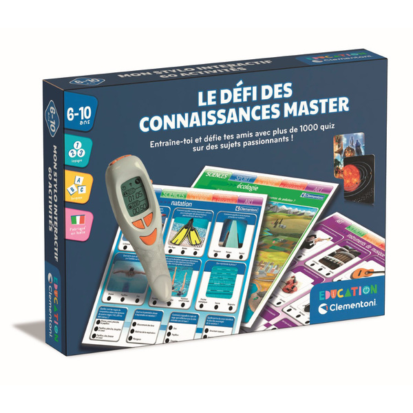 Jeu quiz des connaissances Master avec stylo interactif