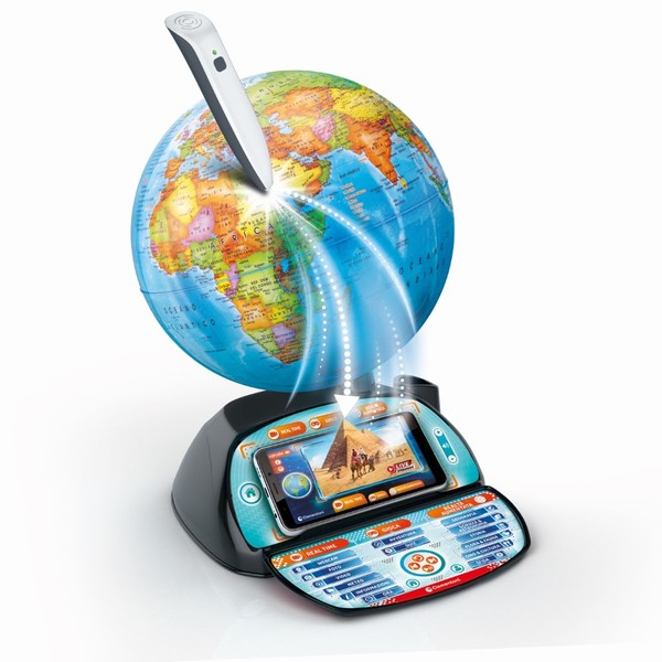 Globe interactif avec stylo Bluetooth et application mobile