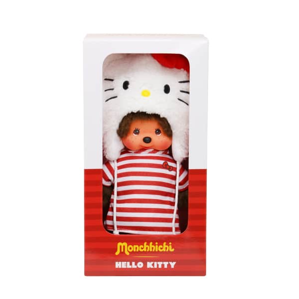 Peluche Monchhichi Hello Kitty