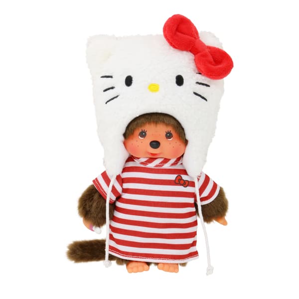 Peluche Monchhichi Hello Kitty