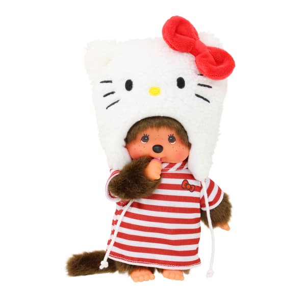 Peluche Monchhichi Hello Kitty