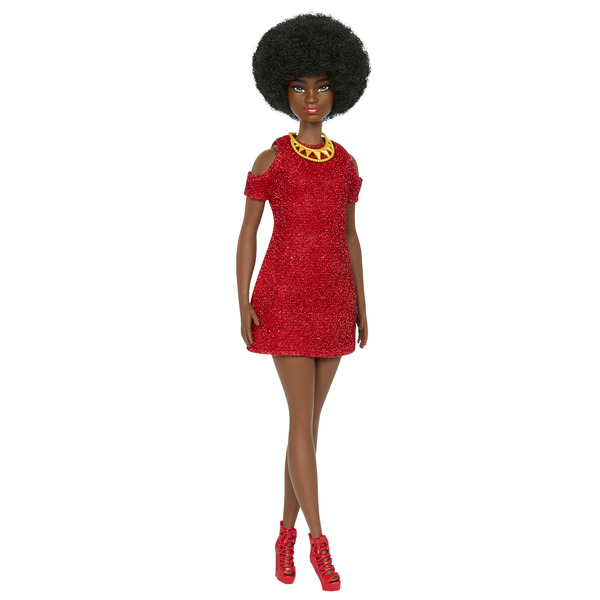 Poupée Barbie Fashionista robe rouge - 65 ans