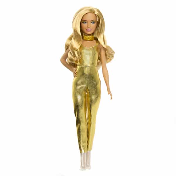 Poupée Barbie Fashionista Combinaison dorée - 65 ans Barbie