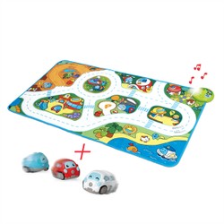 Coffret Tapis interactif Turbo Ball et 3 voitures vintages