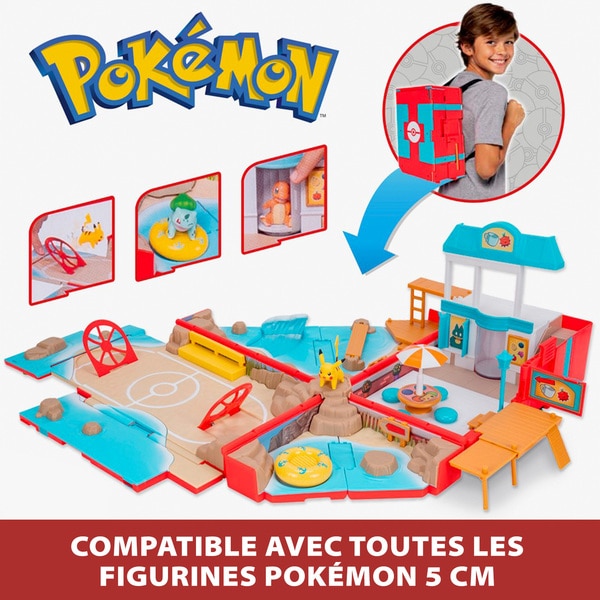 Playset Pokémon Sac à dos du dresseur Plage