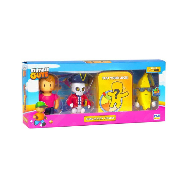 Bandai Stumble Guys - Mr Stumble Statuetta 11 Cm Con Adesivi, Articolata, Collezionabile