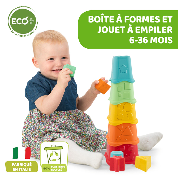 Set d activité Eco + Camion de recyclage Lorry  et cube à empiler