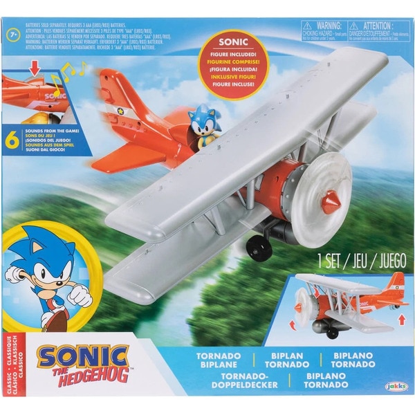 Set biplan tornado et figurine Sonic