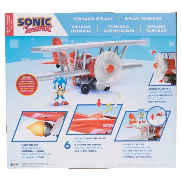 Set biplan tornado et figurine Sonic