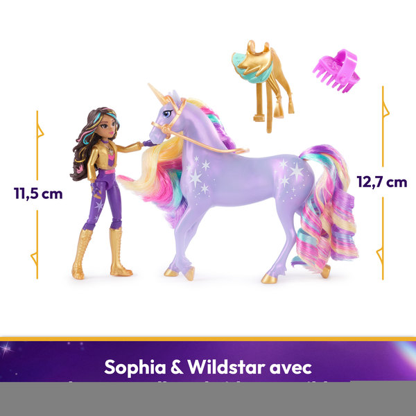 Coffret Licorne et Poupée Wildstar et Sophia - L École des Licornes