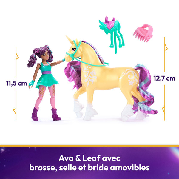 Coffret Licorne et poupée Leaf et Ava - L École des Licornes