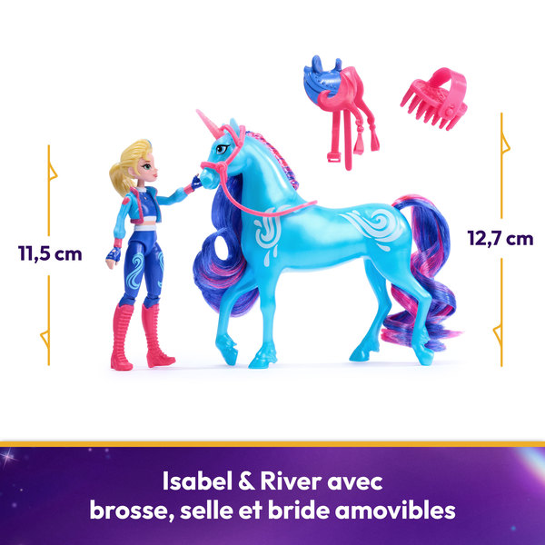 Coffret Licorne et Poupée River et Isabel - L École des Licornes