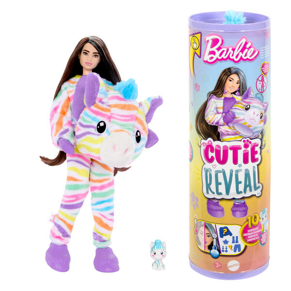 Poupée Barbie Cutie Reveal - Zèbre multicolore