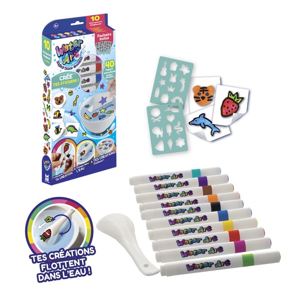 Water Art - Stickers pack 10 feutres