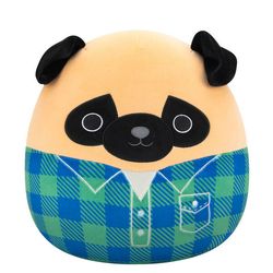 Peluche Squishmallows Prince le Carlin Brun