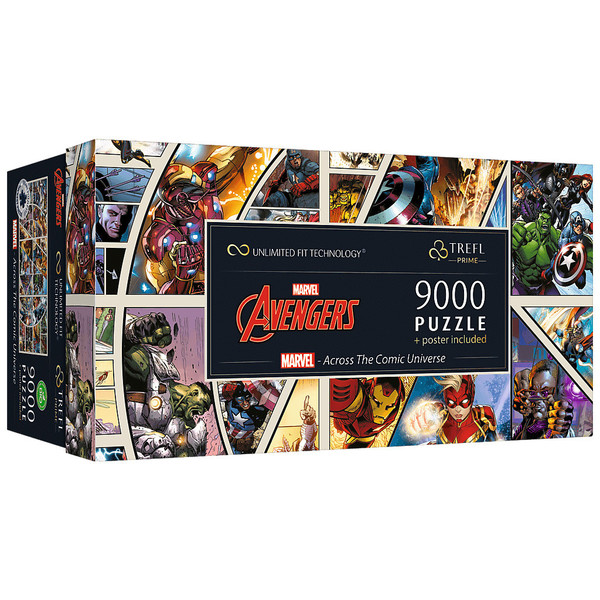 Puzzle Marvel Avengers Across The Comic Universe - 9 000 pièces