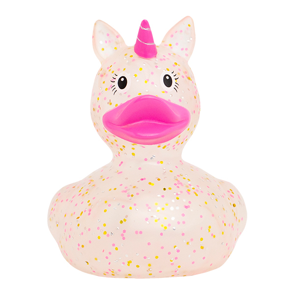 Canard de bain confettis licorne