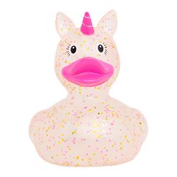 Canard de bain confettis licorne